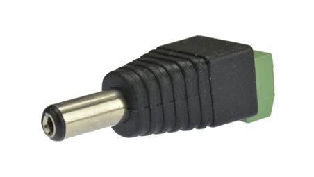 Wtyk zasilający DC 2,1/5,5 mm z szybkozłączem złącze proste skręcane na kabel prądu stałego 20szt-36149
