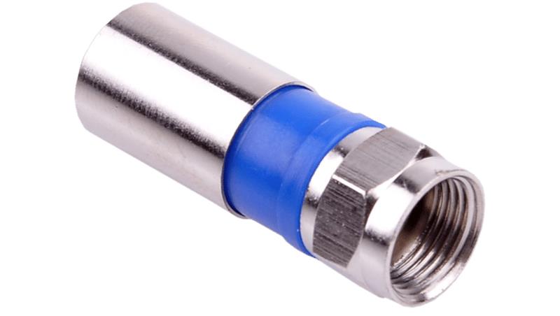 Wtyk antenowy F kompresyjny na przewód Triset-113 TC6 Trishield 3SH75 RG6-1404 Wtyk antenowy F kompresyjny na przewód Triset-113 TC6 Trishield 3SH75 RG6-1404