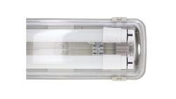 Oprawa hermetyczna ze świetlówkami LED 2x9W 60cm 4000K 1584lm Szara IP65 ABS + PS 67,5x11,3x5cm VO2812-61146