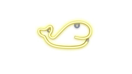 Neon LED WIELORYB ciepły biały Bat + USB FLNEO9 Forever Light-60238