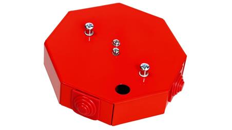 Puszka przeciwpożarowa PIP-1AN R3x2x4 ośmiokątna, E90, rozgałęźna, wymiary 115x28x123mm, czerwony 84621616-74907