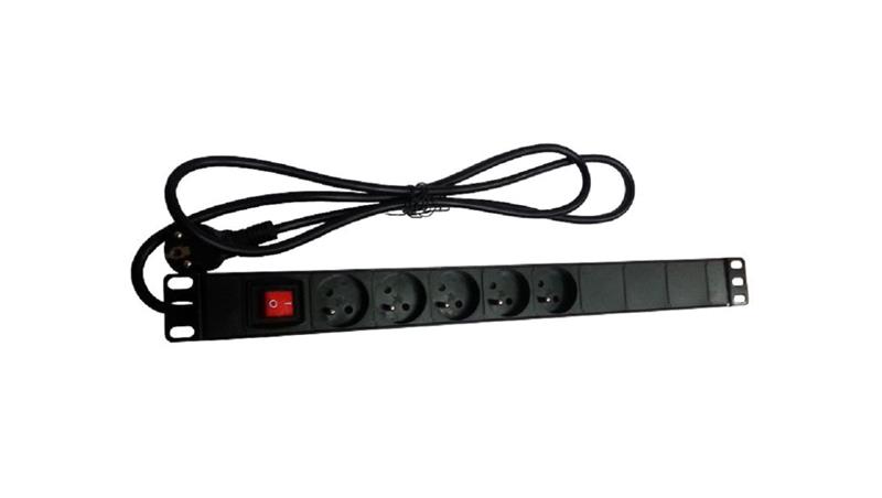 Listwa zasilająca rack 19 cali PDU gniazdo 5 x CEE 7/5 wtyk CEE 7/7 z wyłącznikiem-73618 Listwa zasilająca rack 19 cali PDU gniazdo 5 x CEE 7/5 wtyk CEE 7/7 z wyłącznikiem-73618