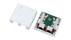Gniazdo natynkowe STP kat.5e 2xRJ45 GN004-35260