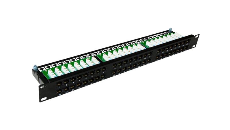 Patch panel OPTIMUM UTP kat.6 48 portów LSA 1U PK030-63503