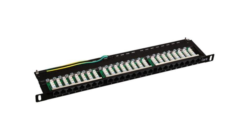 Patch panel OPTIMUM UTP kat.6 24 porty LSA 0.5U PK029-63504