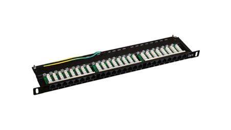 Patch panel OPTIMUM UTP kat.6 24 porty LSA 0.5U PK029-63504