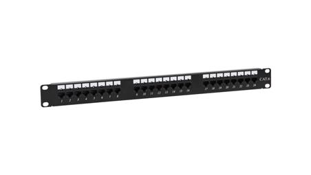 Patch panel NAVI LED UTP kat.6 24 porty LSA 1U PKL002-63501