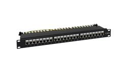 Patch panel NAVI LED STP kat.6 24 porty LSA 1U PKL001-63496