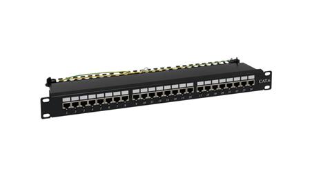 Patch panel NAVI LED STP kat.6 24 porty LSA 1U PKL001-63496