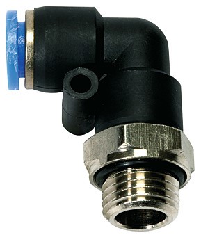 Złączka wtykowa kątowa G1/4z do węża 6, TS