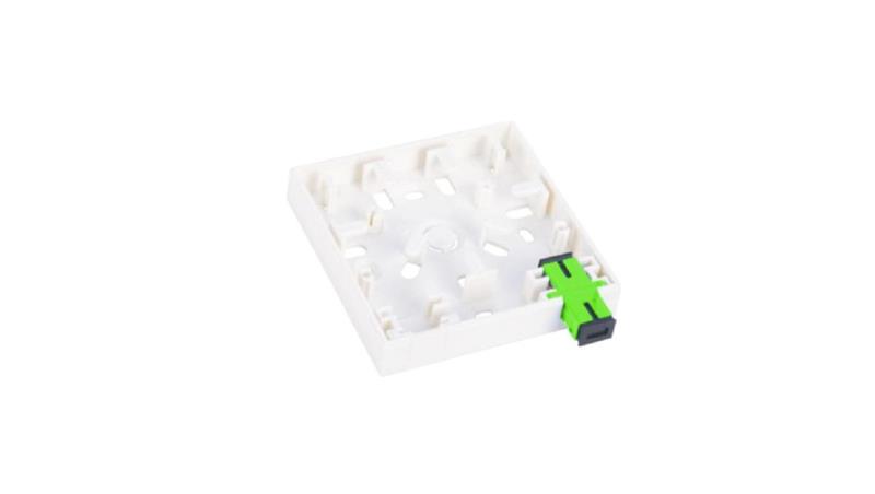 Gniazdo naścienne FTTH 2C (2 x SC simplex) bez adapterów FOPA-2A-01-74849