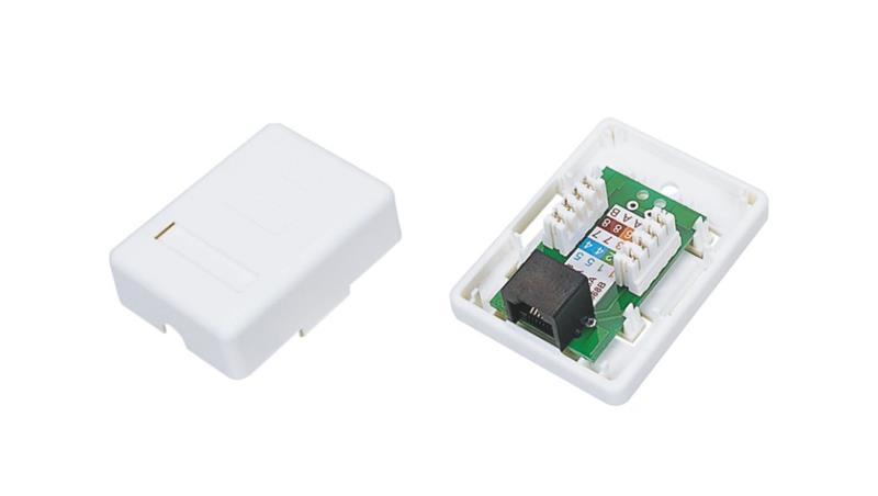 Gniazdo natynkowe UTP kat.6 1xRJ45 GN010-34253