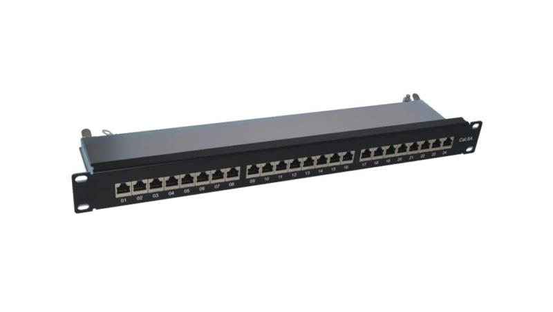 Patch panel STP kat.6A 24 porty LSA 1U PK040-63439