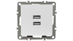 QUADRA GNIAZDKO PODTYNKOWE USB 2.1A DO RAMKI-35256