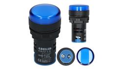 Lampka kontrolna sterownicza niebieska LED fi:22 230V-47204