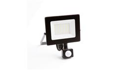 Naświetlacz led z czujnikiem ruchu PIR 20W 1800LM AC230V IP65 kąt świecenia 120 neutralna biała 4000K czarny-52647