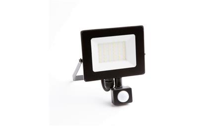 Naświetlacz led z czujnikiem ruchu PIR 20W 1800LM AC230V IP65 kąt świecenia 120 neutralna biała 4000K czarny-52647