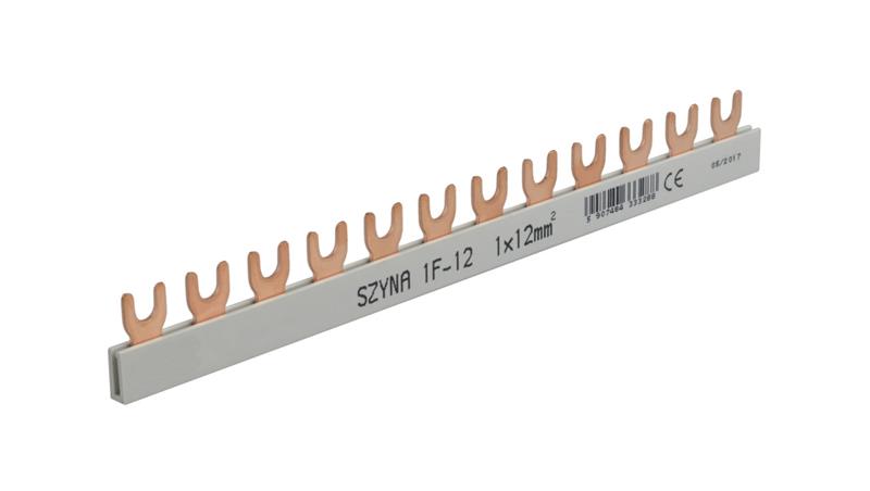 Szyna łączeniowa wideł. 1-faz. 12mm2 12modułów-26716 Szyna łączeniowa wideł. 1-faz. 12mm2 12modułów-26716