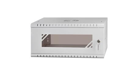 Szafa wisząca RACK 19 4U 350mm drzwi szklane szara PRO-72624