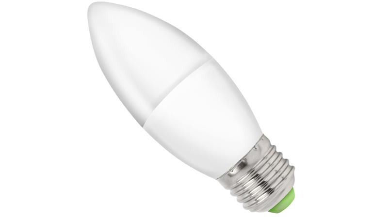 Żarówka LED E27 230V 6W świecowa 520lm ciepła-48349