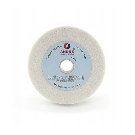 Ściernica cer. 1-125x20x20 99A60KV biała ANDRE