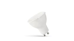 Żarówka gu10 smd 10w ww 820lm z mleczną szybką /biały/ 230v ciepły-47019