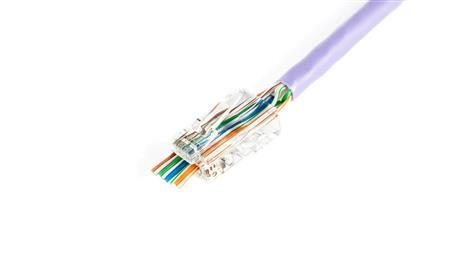 Wtyk RJ45 (8P8C) przelotowy kat.5e nieekranowany AWG 26-24 /woreczek zawiera 100szt./X-ML-5U-EZ-33618