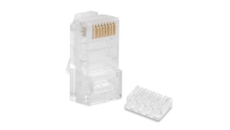 Wtyk RJ45 8P8C kat.6 UTP linka z prowadnicą WORECZEK 100szt.-33680