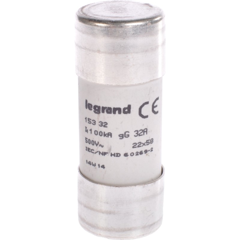 Wkładka bezpiecznikowa22x58mm 32A gL 500V HPC 015332 LEGRAND