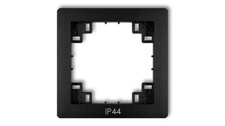 DECO Ramka pośrednia do łączników SITODRUK IP44 czarny mat 12DRPH-33542