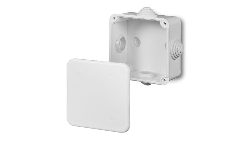 Puszka n/t 80x80x42, IP55, szara Fast-Box F3 0242-04-75678 Puszka n/t 80x80x42, IP55, szara Fast-Box F3 0242-04-75678