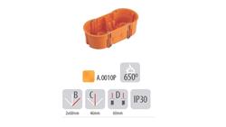 PUSZKA GŁĘBOKA PODWÓJNA Z WKRĘ DO KARTON GIPS 2x60-75618