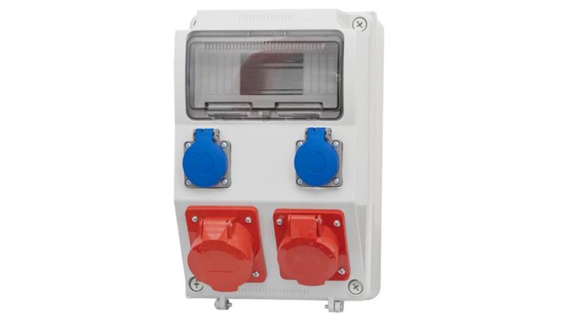 Rozdzielnia CAJA 16A 5p, 32A 5p, 2x230V 9 mod. F3_0245-66482