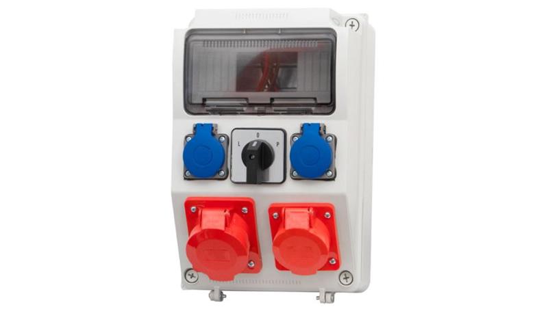 Rozdzielnia CAJA 2x32A 5p, 2x230V, L/P 9 mod. F3_0249-65907