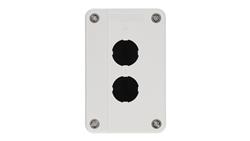 Kaseta sterownicza pusta obudowa z miejscem na 2 przyciski biała-19383