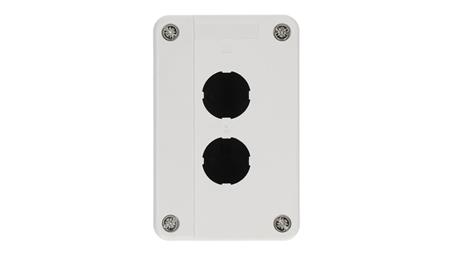 Kaseta sterownicza pusta obudowa z miejscem na 2 przyciski biała-19383