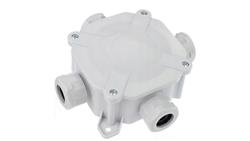 Puszka hermetyczna n/t z dławikami IP67 75x75x33mm szara-74872