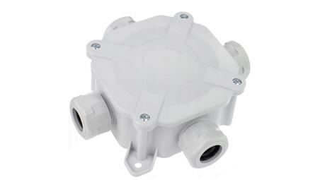 Puszka hermetyczna n/t z dławikami IP67 75x75x33mm szara-74872