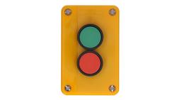 Kaseta sterownicza z dwoma przyciskami START STOP żółta-19356