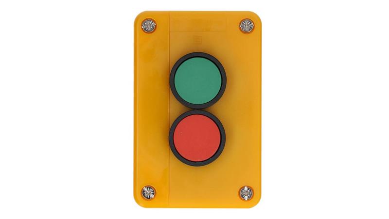 Kaseta sterownicza z dwoma przyciskami START STOP żółta-19356