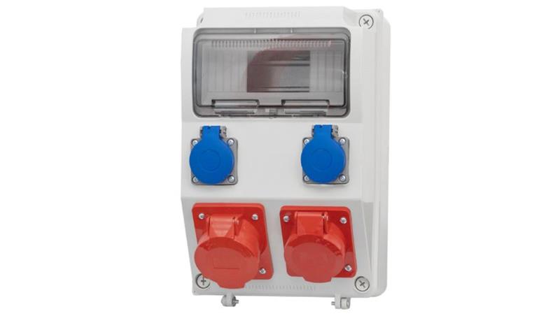 Rozdzielnia CAJA 16A 5p, 32A 5p, 2x230V /9 modułów/ F3.0245-66009