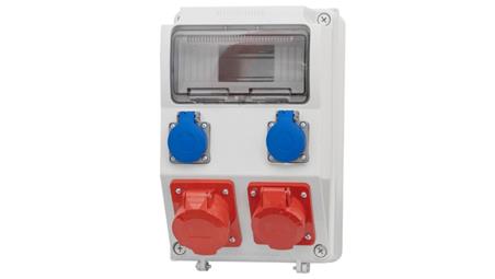 Rozdzielnia CAJA 16A 5p, 32A 5p, 2x230V /9 modułów/ F3.0245-66009