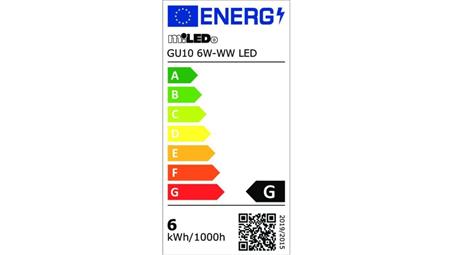 Żarówka LED GU10 6W-WW LED 520lm 3000K barwa ciepła 31233-48682