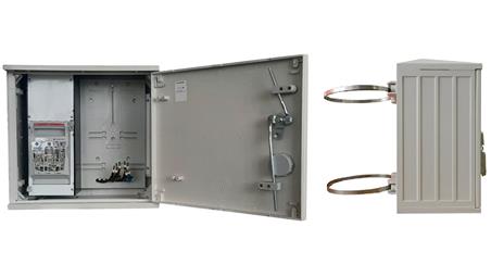 Rozdzielnica licznikowa, złącze pomiarowe na słup + listwa zaciskowa ZP40x40-1P3F-0_LZ-RB_0-S-63403