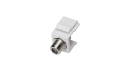 Adapter typu keystone ze złączem F, kolor biały MKA-F-B-CON-F-33961