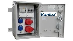 ROZDZIELNICA BUDOWLANA NA ELEWACJĘ (2X2P+Z, 1X16A/5P, 1X32A/5P) KANLUX RB26x40-K40-00112W-E0_KANLUX-65872