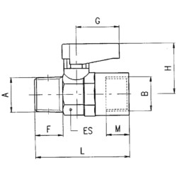Zawór kulowy G1/2z-G1/2w