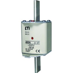 Wkładka topikowa przemysłowa zwłoczna KOMBI WT-3C/gG 400A K ETI