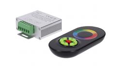 Sterownik LED RGB 3x6A touch RF czarny 12-24V Prescot-51319