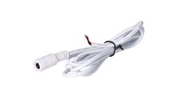 Gniazdo DC 5.5x2.5 przewód biały 150cm 22awg-55733